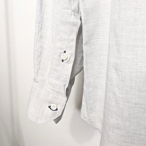 Holland & Sherry Custom Gray Button Up L/S Shirt - Picture 8 of 9